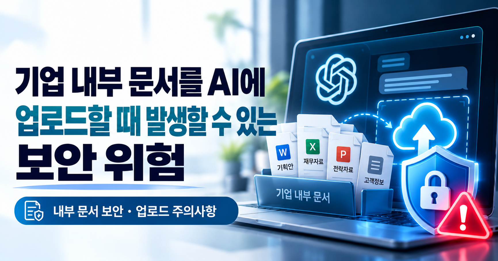 AI에 기업 내부 문서 업로드시 발생 보안 위험 썸네일